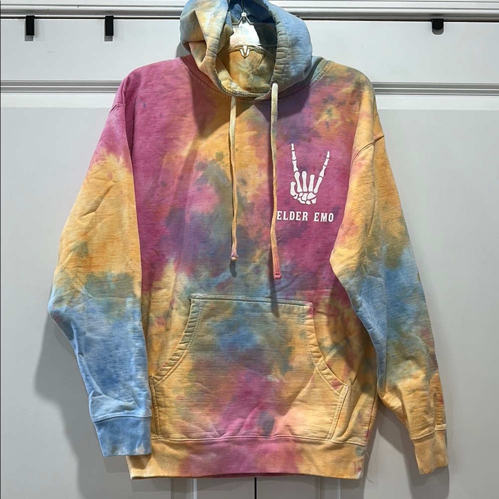 Like New ✨ Jac Vanek Elder Emo pastel tie dye hoodie 🖤🤘🏼
